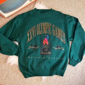 Vintage Mens Crewneck Pullover Sweatshirt, Atlanta Summer Olympic Games Size Med
